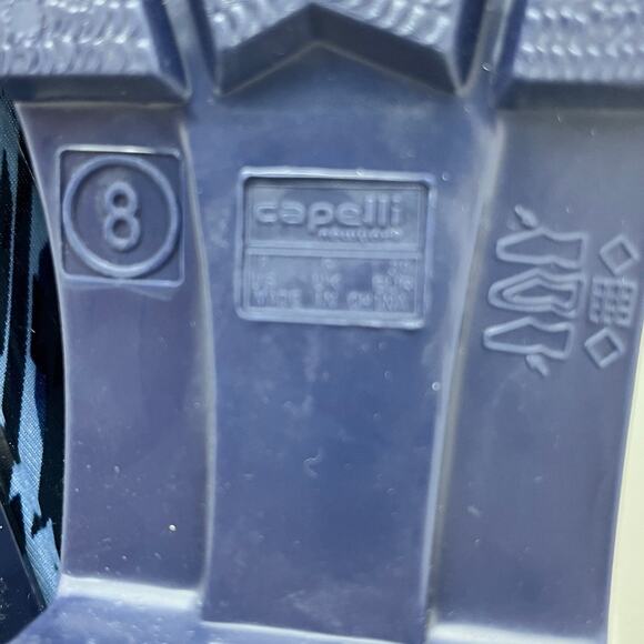 Capelli blue western design mid calf rain boot size 8 - Picture 6 of 10